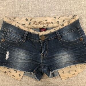 Y2K Vintage Ultra low-rise Jean Short Shorts Size 5/6